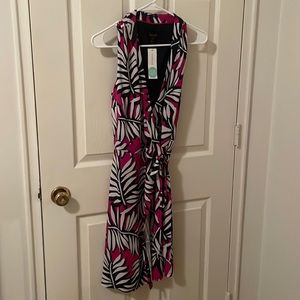 Laundry sleeveless wrap dress, size M